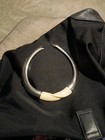 Vintage signed Monet Choker Silver Toned With White Enamel — photo 2