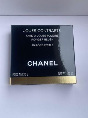 Chanel Blush 99 Rose Petale JOUES CONTRASTE Powder Blush Glowy Effect Luminous