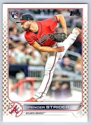 2022 Topps Gold Stars # 509 - Spencer Strider - Atlanta Braves - RC
