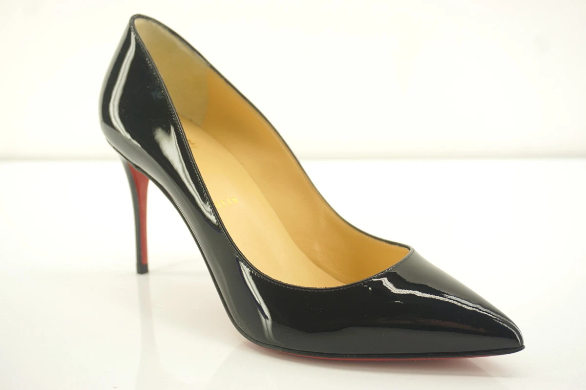 Christian Louboutin Patent Pigalle 85 MM Pointy Toe Pumps SZ 38