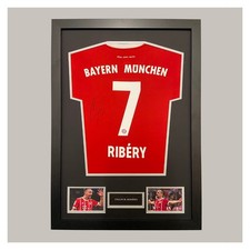 Hand Signed Franck Ribery Framed Shirt Bayern Munich +Coa