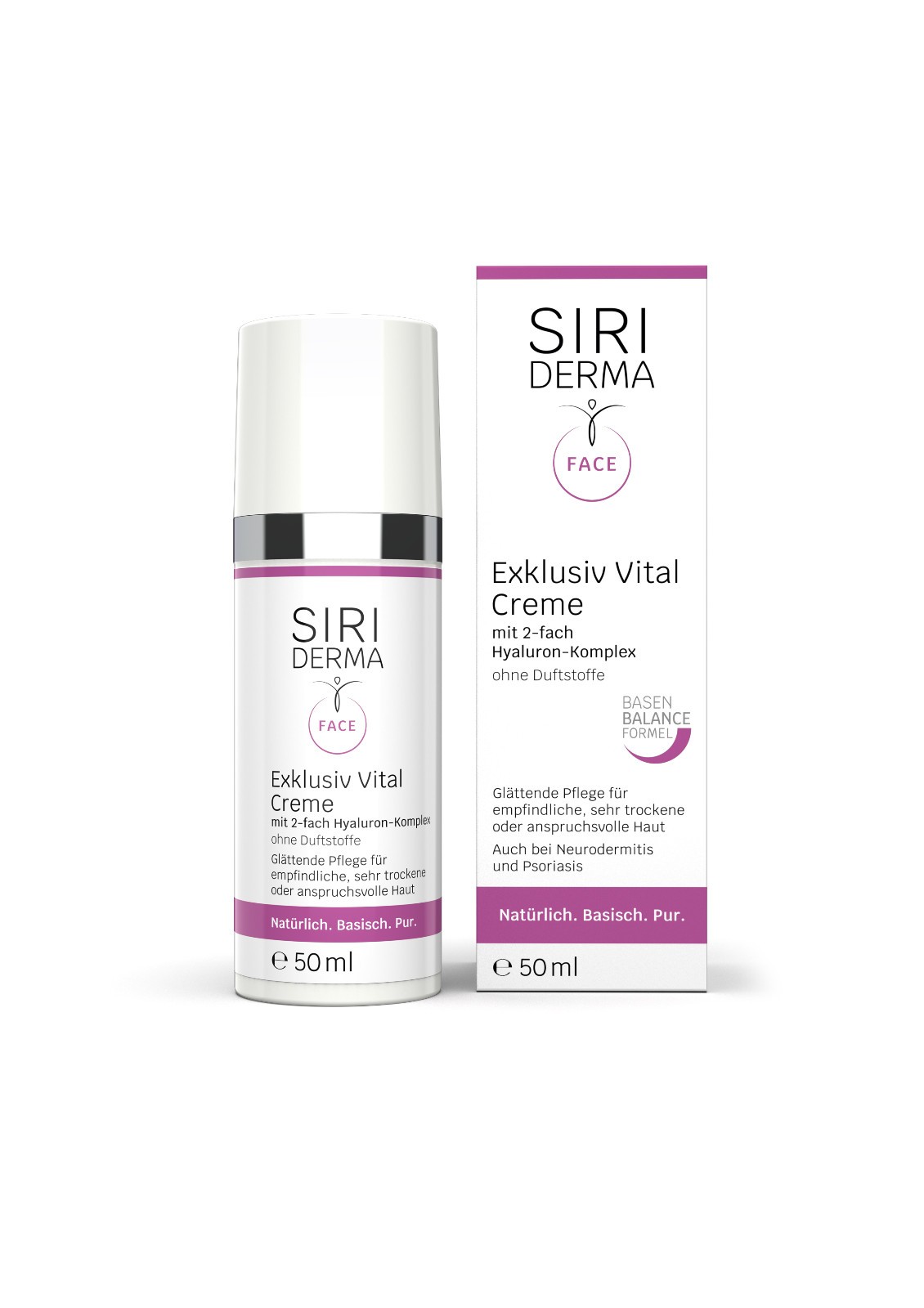 Siriderma Exclusiv Vital Creme o.Duftstof.Tiegel 50 ml Veganfreundlich - Bild 2