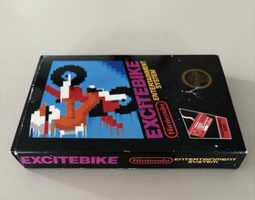 Excitebike NES CIB TESTED & WORKS W/5 Screws+Seal+Hangtab+Manual+Poster