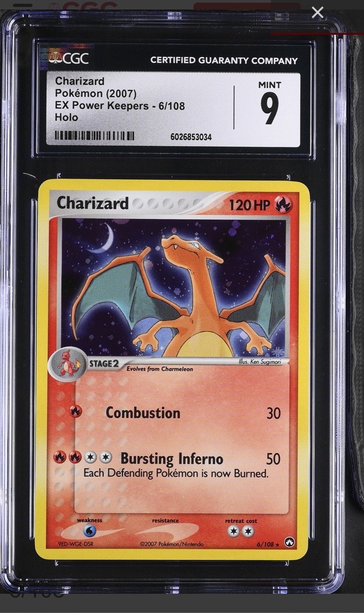 Charizard 6/108 Power Keepers Holo CGC 9 Mint