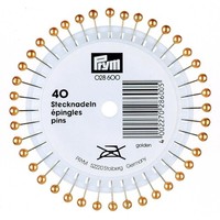 Prym Perlkopf-Stecknadeln 0.58X40Mm Goldfarbig NäHen Quilten 028600