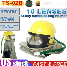 Safe Sandblast Helmet Blast Hood Protector Cl...