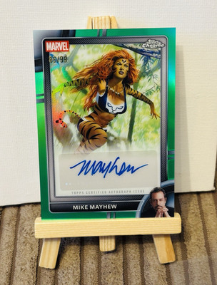 Topps 2026 Chrome Marvel Comics Tigra AA-MH Autograph Mike Mayhew /99