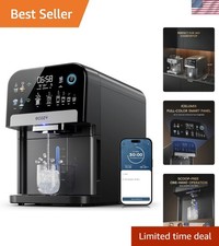 Elegant Nugget Ice Maker Dispenser - 33 lbs/day with Auto Lighting TDS Monitor