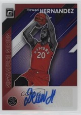 2019 Panini Donruss Optic Signature Series Purple Prizm Dewan Hernandez Auto pu3