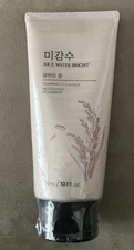 The Face Shop Rice Water Bright Foaming Cleanser Large Size 10.1 oz, New Sealed