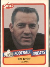 JIM TAYLOR #78 1989 Swell Football Greats Green Bay Packers NM