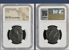 Ancient Byzantine Coin 527-565 AD Justinian I Follis Genuine Nice NGC Certified