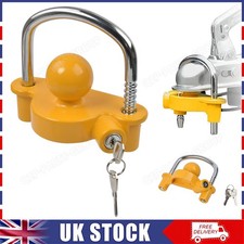 Trailer Hitch Lock 50mm Tow Ball Towing Bar Security Coupling Adjustable 2 Keys