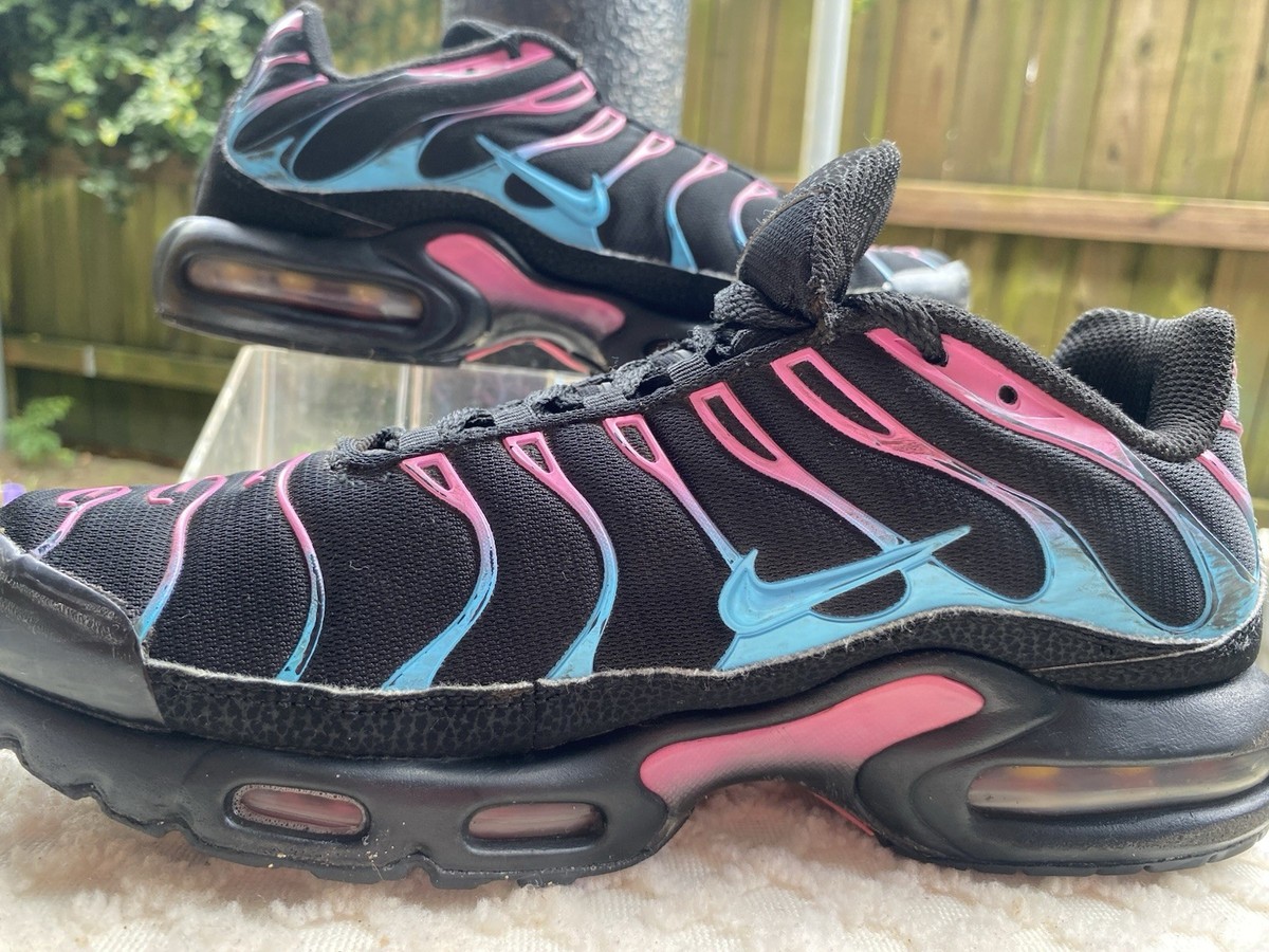 Nike Air Max Plus Tn Miami Vice Black Blue Fuchsia Pink Size