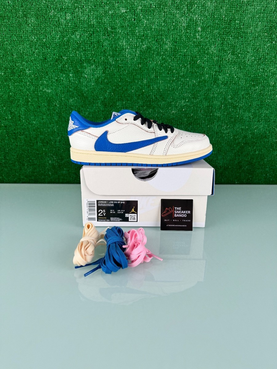 Size 2.5Y - Jordan 1 Retro Low OG SP Fragment x Travis Scott