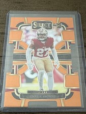 2023 Panini Select - Concourse Ji'Ayir Brown #91 Orange Prizm Die-Cut /499 (RC)