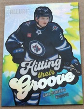 2025-26 Upper Deck Allure Hitting Their Groove #HTG8 Cole Perfetti Winnipeg Jets