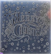 Merry Christmas Snowflake Star Plastic Embossing Folders Card Making