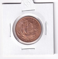 UK GREAT BRITAIN: 1966 HALF PENNY QUEEN ELIZABETH II A/UNC / UNC? COIN #105