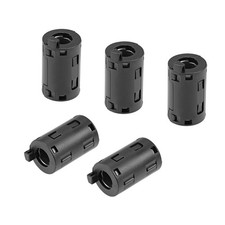 5pcs 11mm Ferrite Cores Ring RFI EMI Noise Suppression Filter Cable Clip Black