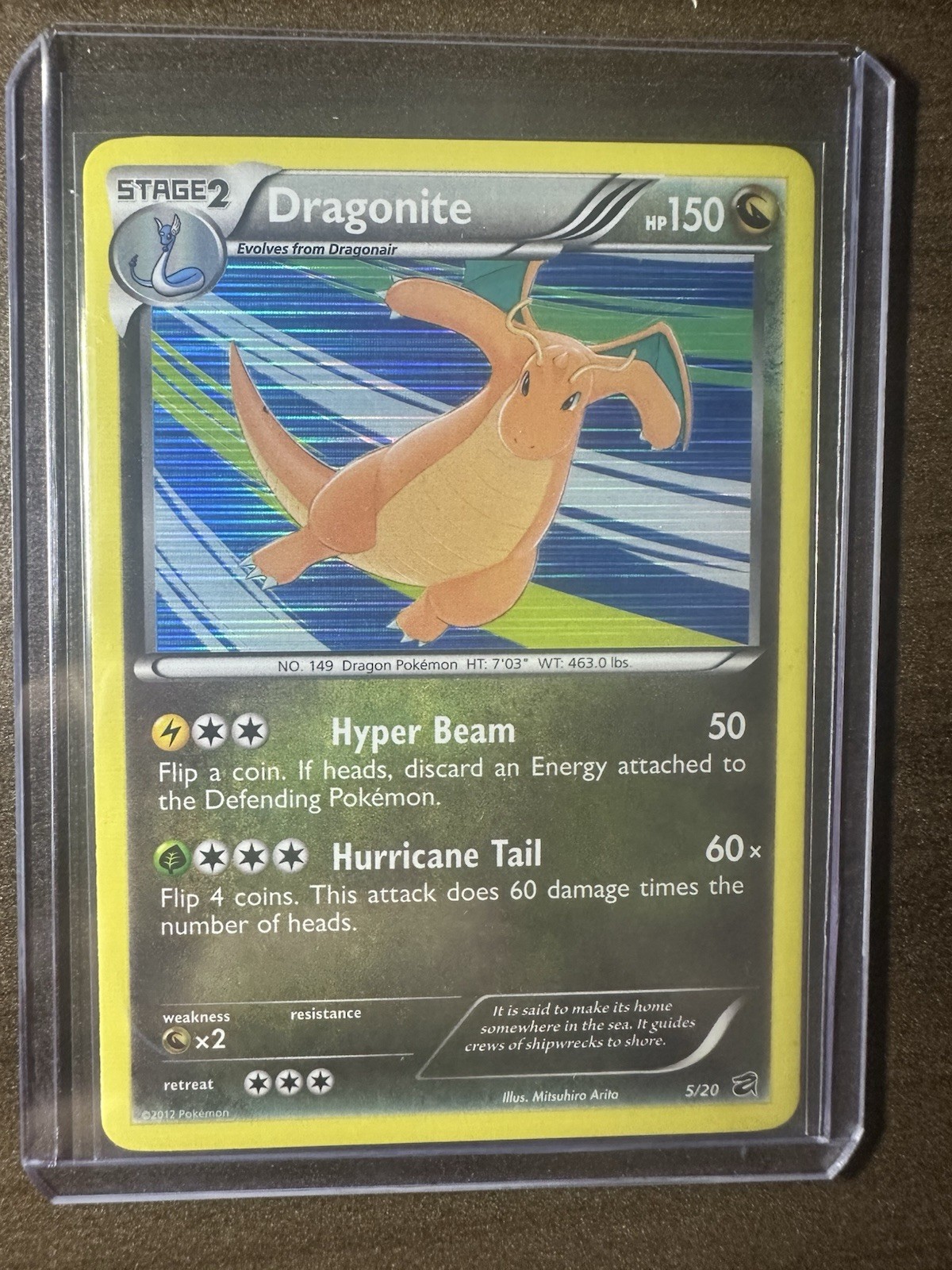 Dragonite 5/20 Cosmos Holo - Dragon Vault Pokemon Card - NM