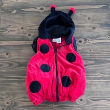 Baby Ladybug Costume 18M Halloween Red Black Hooded Outfit