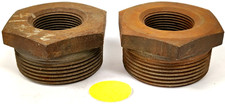 UNBRANDED 2-1/2" X 1-1/4" HEX REDUCING BUSHINGS ALLOY STEEL ***LOT OF 2***