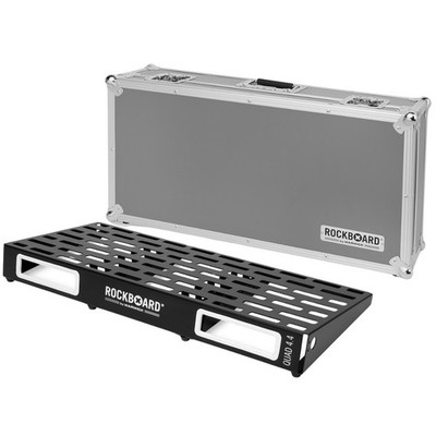 RockBoard QUAD 4.4 Pedalboard, 28.4'' x 12.9'' w/ Flight Case