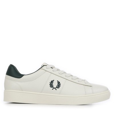 Schuhe Sneaker Fred Perry Herren Spencer Leather Beige Leder Schnürer