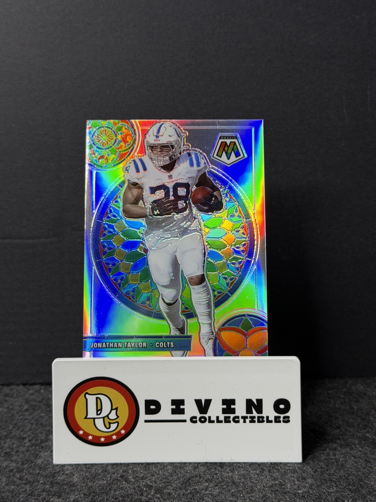 2021 Panini Mosaic Football Jonathan Taylor Stained Glass Mosaic #GM-11 Colts