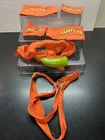 Teenage Mutant Ninja Turtle TMNT Vintage 1988 Battle Fun Set Michelangelo W17