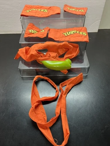 Teenage Mutant Ninja Turtle TMNT Vintage 1988 Battle Fun Set Michelangelo W17