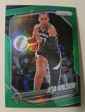 2025 Panini Prizm WNBA Aja Wilson Green Prizm #76