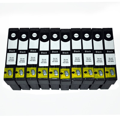 10 schwarze Tinten Patronen für Epson XP247 XP335 XP342 XP345 XP352 XP355 XP432