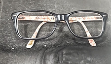 Ray Ban RB5206 5014 Black Red Rectangle Eyeglasses Frame 52-18 140