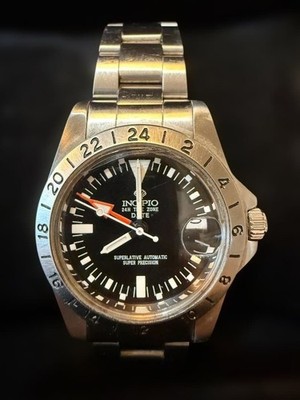 INCIPIO Automatic Watch Stainless Steel Water Resistant Box