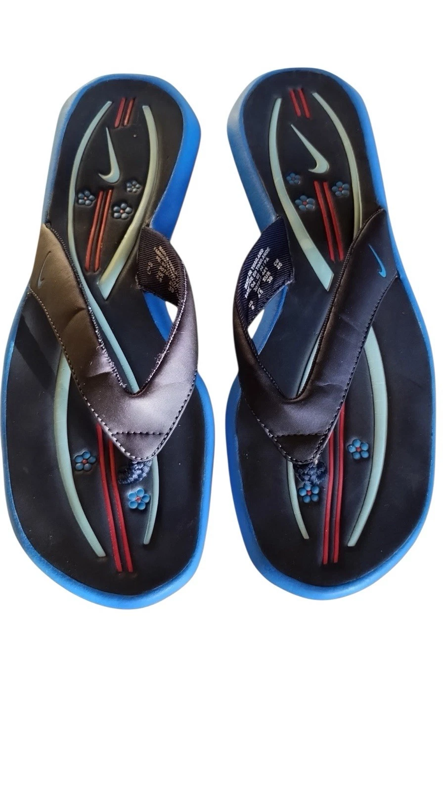 Sandali infradito tanga Nike donna blu arancione taglia 8