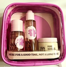 Victoria Secrets Vanilla Let's Glow Away Mini Body Care Travel Set of 3 2.5