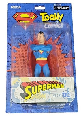 NECA Toony Comics Superman 6-Inch Scale Action Figure with Cutout Backdrop
