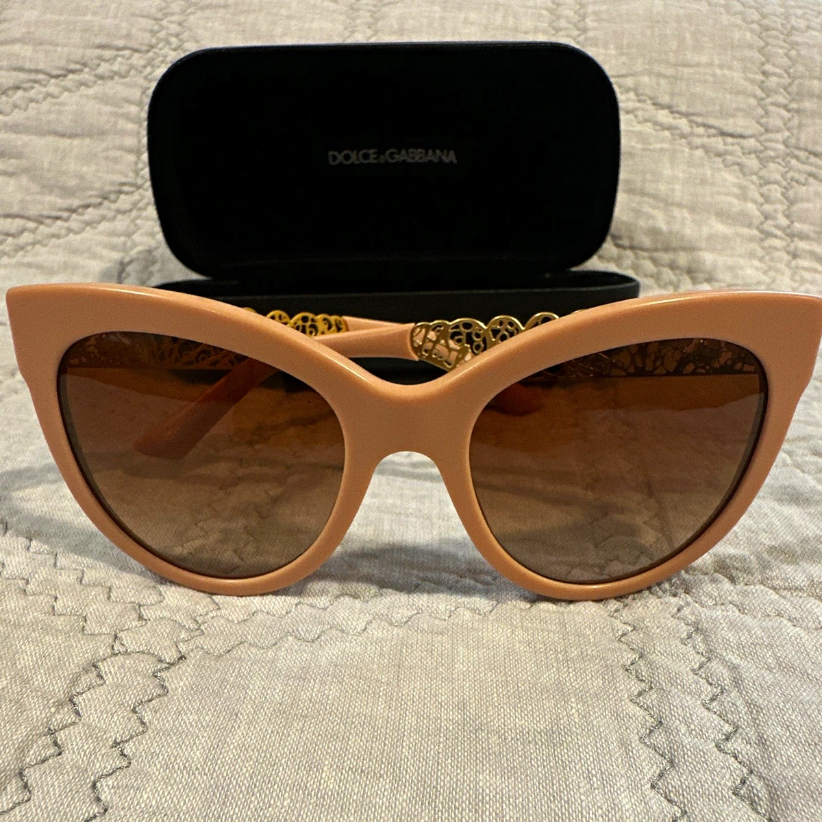 DOLCE & GABBANA DD8096 Havana Brown Gold Gradient Cat‎ Eye Tortoise Sunglasses Amazon.com: Dolce & Gabbana DG 4438 Havana Gold/Brown Shaded  main image 3