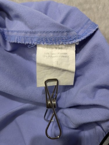Dickies Scrubs Set XL Blue 2-Piece Unisex V-Neck Top & Pants Medical Uniform - Picture 9 of 9