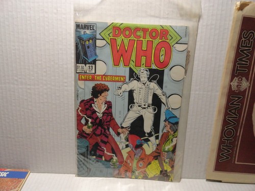 VINTAGE DOCTOR WHO MARVEL COMIC - NUMBER # 13 VOLUME 1 - 1985 EXCELLENT COND.