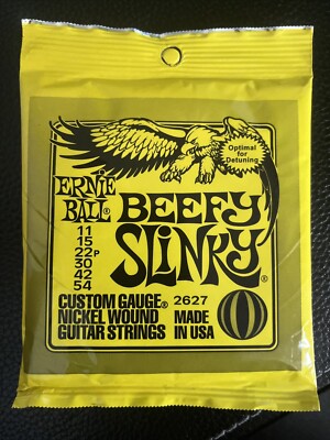 Ernie Ball 2627 Beefy Slinky Nickel Wound Electric Guitar Strings 11-54