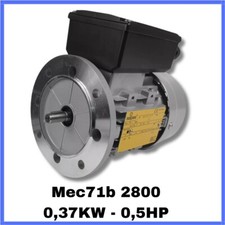 Motore elettrico asincrono monofase 2800 giri B5 per compressore mec71b 2 poli