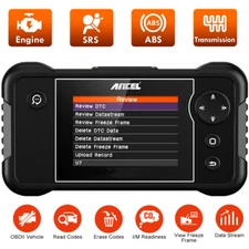 Automotive OBD2 Scanner ABS SRS Scan Tool Transmission Check Engine Code Reader 
