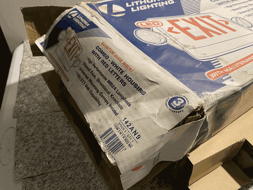 Lithonia Lighting LHQM LED Quantum White LED Exit and Emergency Light Combo - Picture 7 of 7