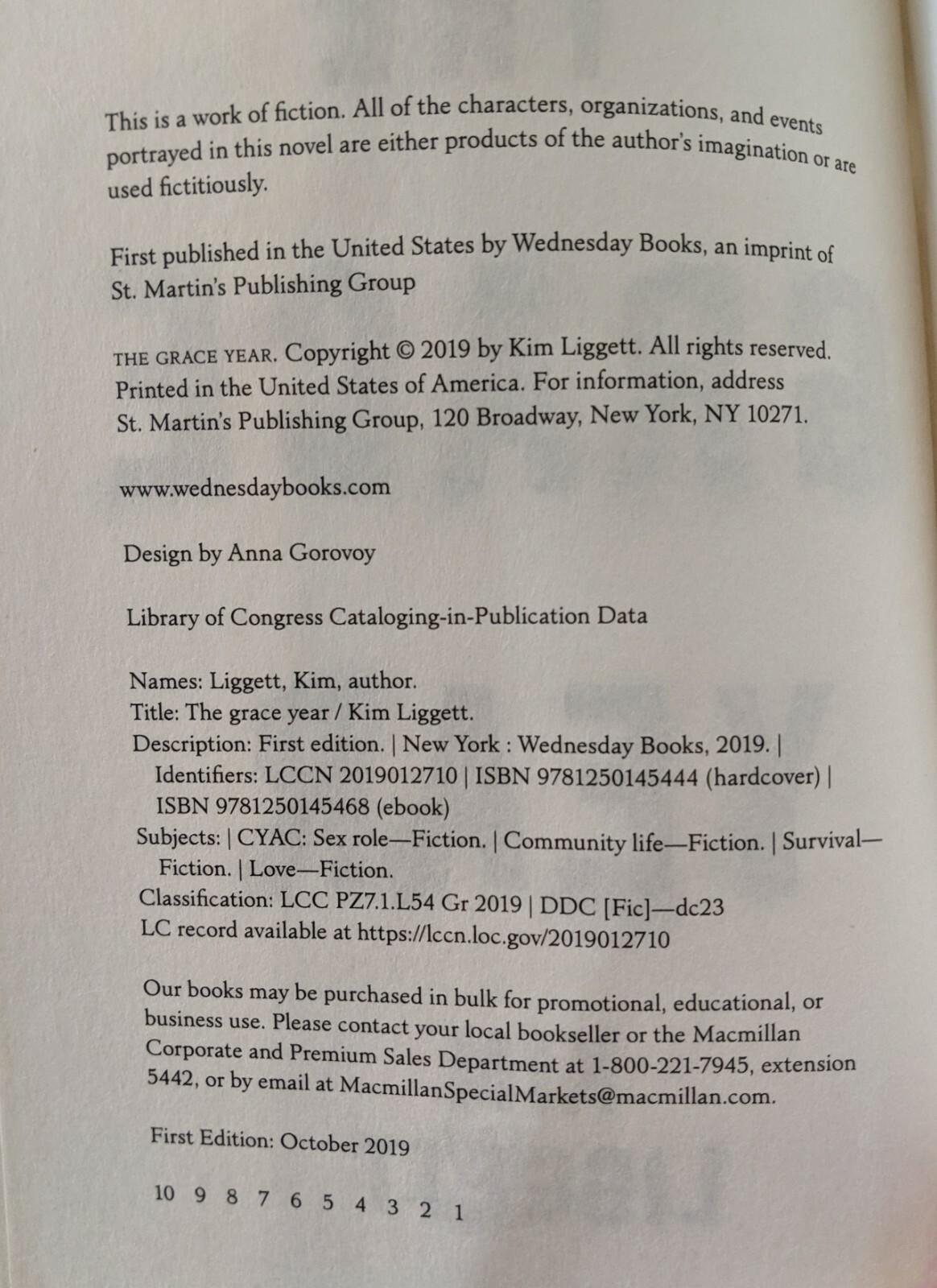 The Grace Year A Novel By Kim Liggett 19 Hardcover For Sale Online Ebay