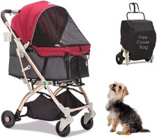 HPZ PET ROVER LITE Premium Light Travel Pet Stroller For Dogs  Cat REFURBISHED
