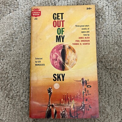 Get Out of My Sky Science Fiction Paperback Book by Leo Marguiles 1960