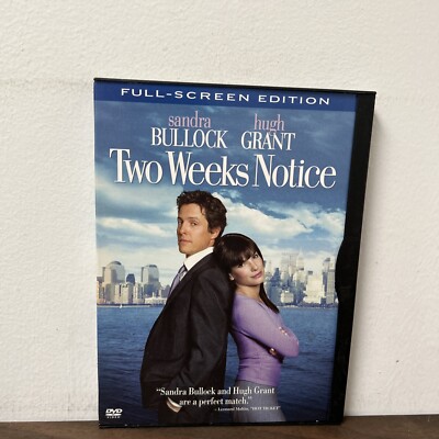 Two Weeks Notice (DVD, 2003, Full Frame)